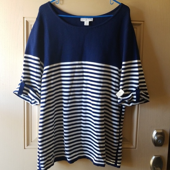 Coldwater Creek Sweaters - NWT Coldwater Creek 2x striped knit shirt